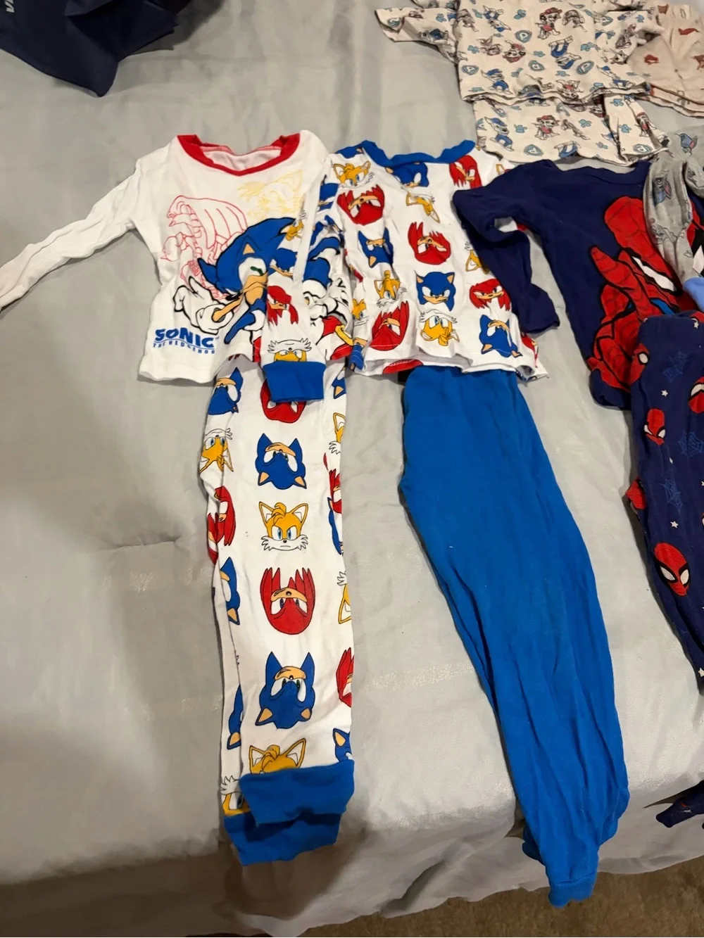 Kids Character Pajama Set – Sonic, Spider-Man, Bluey, Paw Patrol